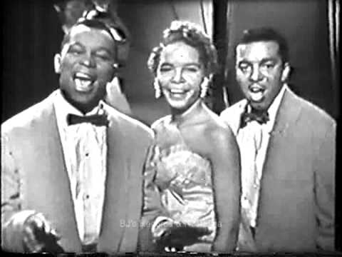 THE PLATTERS.  The Great Pretender.  1950's Live Kinescope.  Classic R&B / Doo-Wop