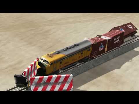 Impossible Weird Narrow Wall Vs Trains Crossing   BeamNG Drive