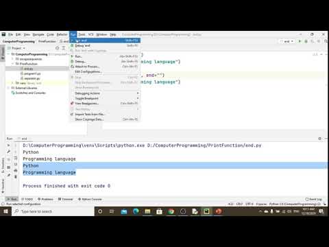 End Parameter In Python Print Statement
