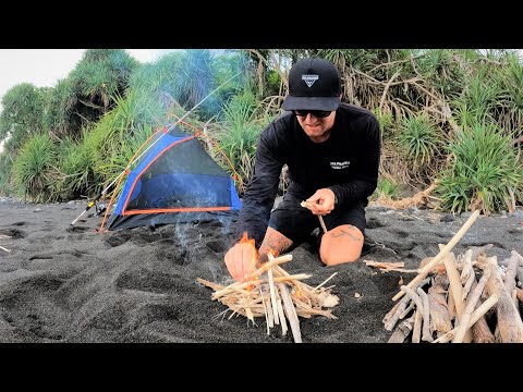 SOLO CAMPING WITH NO FOOD. I NEARLY LOST EVERYTHING I OWN. fires, fishing, and exploring