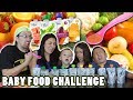 BABY FOOD CHALLENGE Fruits Vegetables Meat FUNnel V Fam