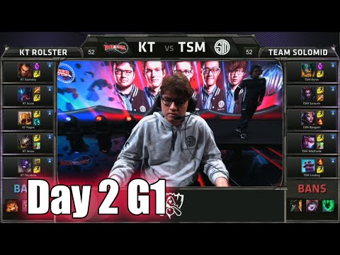 KT Rolster vs TSM (Team Solomid) | Day 2 Game 1 Group D S5 World Championship 2015 | KT vs TSM D2G1