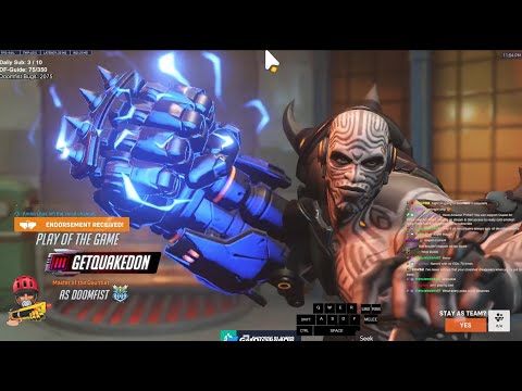 Overwatch 2: So spielt sich der Doomfist-Gott GetQuakedOn beim Rollout -POTG-
