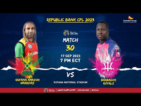 LIVE | Barbados Royals vs Guyana Amazon Warriors | CPL 2023
