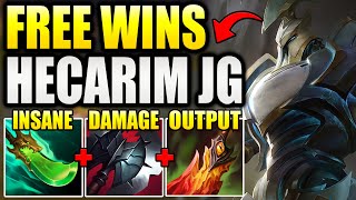 THIS IS HOW YOU CAN GET SOME FREE WINS USING HECARIM JUNGLE.