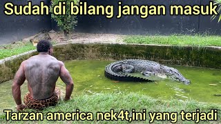 Download lagu THE TENSIVE MOMENT WHEN TARZAN AMERICA NYAR1S WAS STRIKED BY A GIANT BLACK CROCODILE IN RIAU mp3