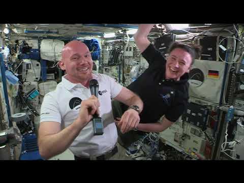 NEW SPACE STATION COMMANDER DISCUSSES LIFE IN SPACE WITH GERMAN STUDENTS