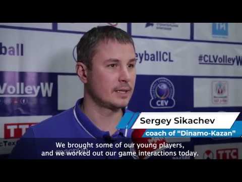 Dinamo KAZAN vs Uralochka-NTMK EKATERINBURG #CLVolleyW 4th Round post-match interviews