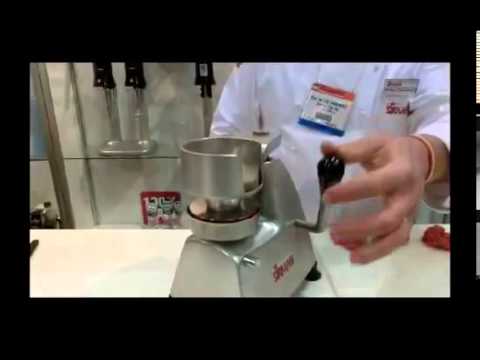 ▶ Burger press Sirman   Hamburgatrice manuale modello SA 130   Patty press   Burger former   YouTube