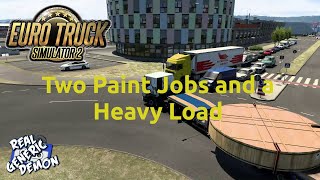 Euro Truck Simulator 2 - Ep224: Two Paint Jobs and a Heavy Load