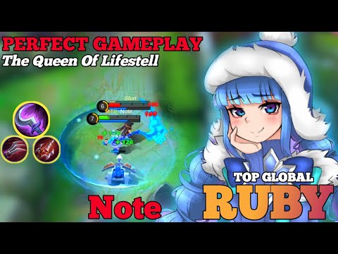 Perfect Gameplay Offlaner Ruby Edelweiss - Top Global Ruby By Note - Mobile Legends
