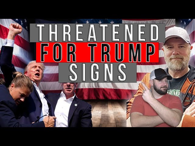 Trump Supporters Threatened For Trump Signs... Head On A Swivel People...
