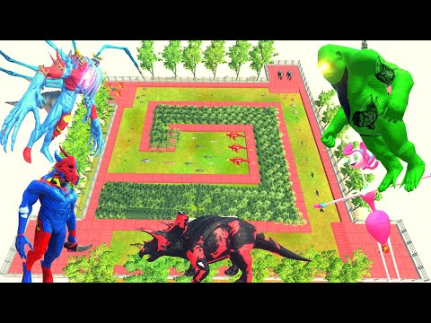 Superman Scour Vs Goro The Giant, Kong,All Unit Fight - Animal Revolt Battle Simulator #arbs #animal