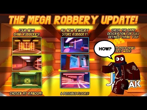 Robbing The New Bank Vault New Jailbreak Update Ant Video - roblox jailbreak how to rob the new robbery banks new update