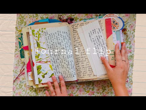 Journal Flip Through Completed Vintage Junk Journal My Personal Journal