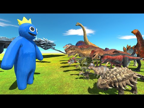 Dinosaurs Challenge | Rainbow Friends VS Fantasy - Animal Revolt Battle Simulator