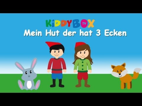 Mein Hut der hat 3 Ecken - Kinderlieder zum Mitsingen - (KIDDYBOX.TV)
