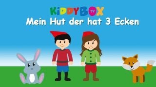 Mein Hut der hat 3 Ecken - Kinderlieder zum Mitsingen - (KIDDYBOX.TV) Karaoke Lyric Songtext