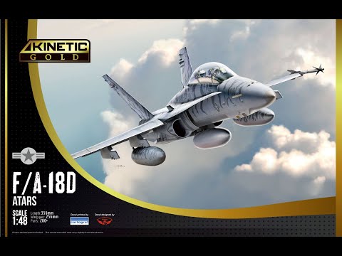 F/A 18D ATARS, Kinetic 1:48, step by step Full build