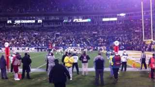 The view from my seat at the championship game