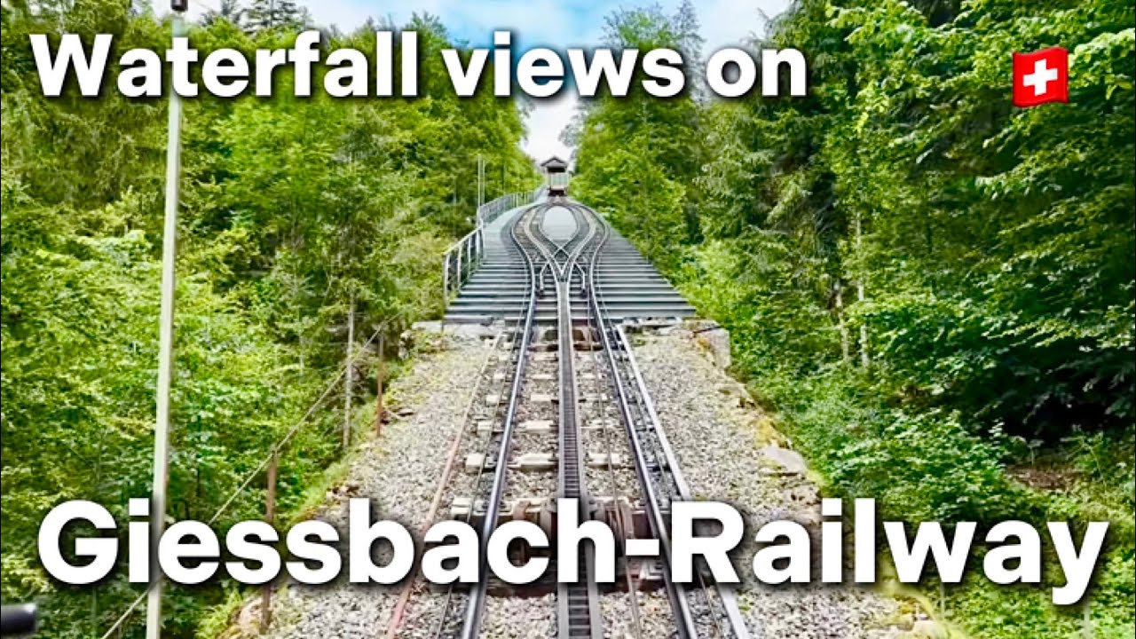 Experience the captivating ascent with Giessbach Funicular.