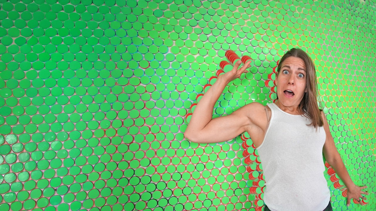 3,200 Sticky PopSockets! I Create a STICKY FIDGET WALL