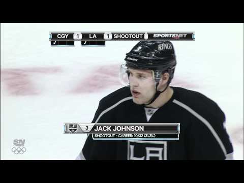 Calgary Flames beat the LA Kings in a shootout (2012-01-19)