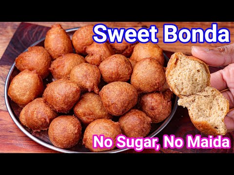 Sweet Bonda Recipe - No Sugar, No Maida Healthy Bonda | Banana Wheat Vellam Bonda - With Tips