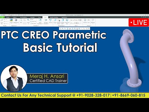 Creo Parametric Tutorial for Beginners: A Comprehensive Guide to Mastering Creo Basic Part Modeling.