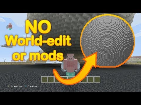 Minecraft - How to make a GIANT sphere (WITHOUT...