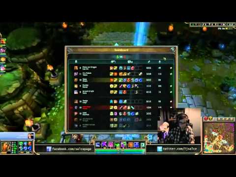 Salce plays Swain vs Varus Ashe 1v2 top lane