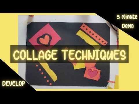 5 Minute Demo: Collage Techniques | Choice-Based Art Education