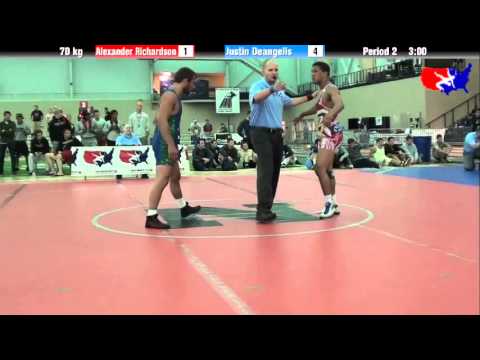 Alexander Richardson vs. Justin Deangelis at 2013 ASICS University Nationals - FS