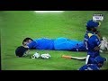 Viral Video : Dhoni sleeps at Ground