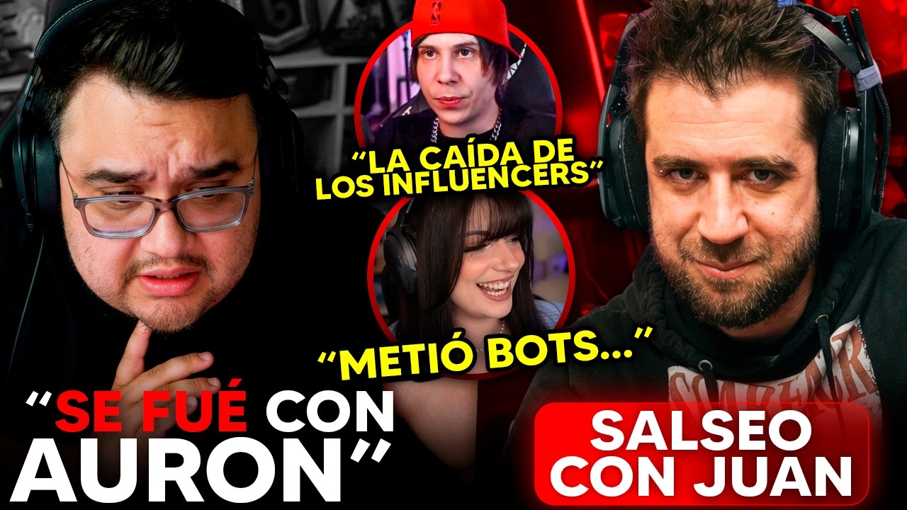 SALSEO con AURON y JUANSGUARNIZO. RUBIUS ¡SE PRONUNCIA sobre CAÍDA INFLUENCERS! DED ¡ENFADO con JUAN
