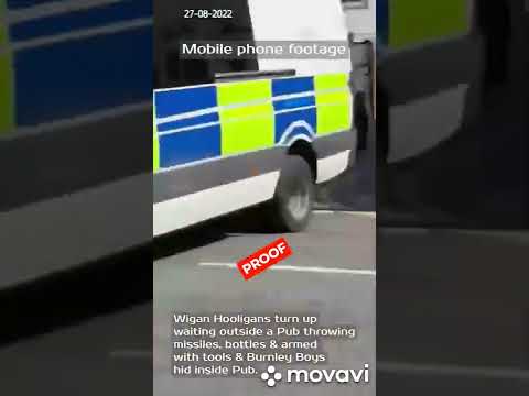 Football violence UK - Wigan V Burnley (2022)