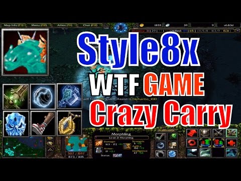 DotA 1 Morphling Crazy Carry WTF game-DotA 6.83d Style8x