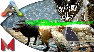 ARK: Survival Evolved - Dire Wolf Pack vs Artifact Cave - S2E121 Gameplay