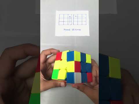 The Viral 2x63 Moves of Rubik’s Cube - Cube solve magic trick #youtubeshorts #shortsfeed #shorts