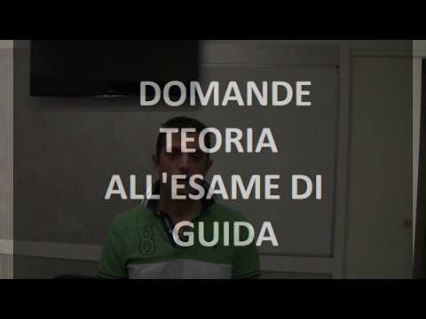 DOMANDE TEORIA ESAME GUIDA