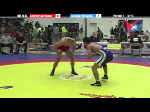 74 KG Consolation QF - Andrew Sorenson Sunkist Kids vs Daisuke Shimada JPN