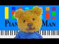 P B Bear And Friends Theme Song Slow EASY Medium With This 4K Piano Tutorial