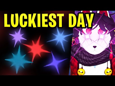 MY LUCKIEST DAY In Roblox Sols RNG!!