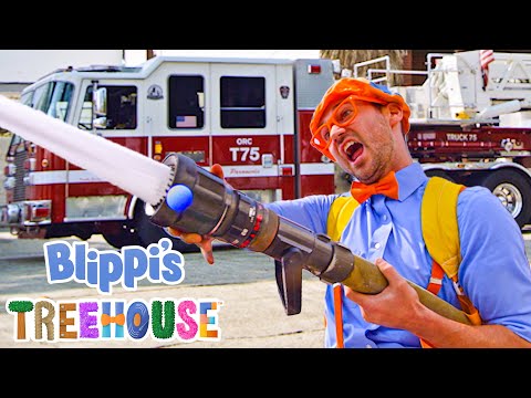 Blippi Treehouse - Blippi Becomes a Firefighter! | Educational Videos for Kids | Blippi Toys