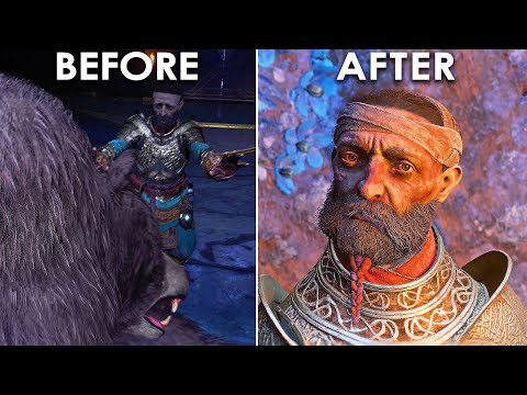 Sindri's reaction to Atreus after hurting him - God of War Ragnarok