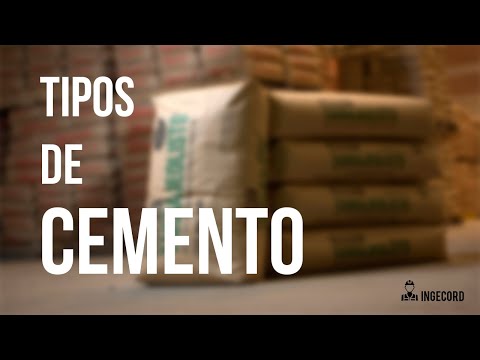 CONOCES TODOS LOS TIPOS DE CEMENTO? | TIPOS DE CEMENTO