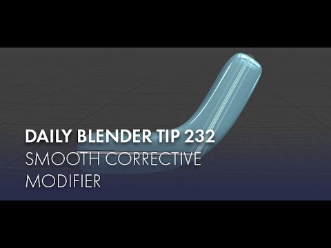Daily Blender Tip 232 - Smooth Corrective and rigging (Blender 2.7 & 2.8)