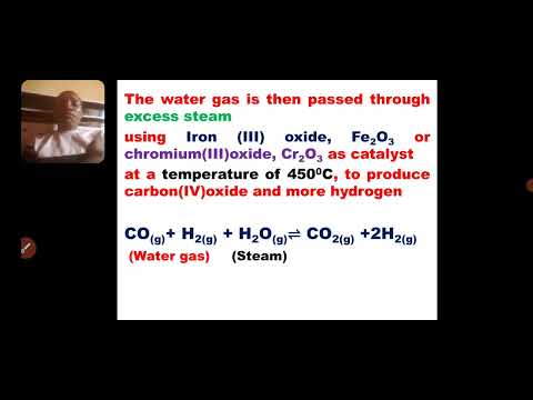 LESSON 51B: Industrial preparation (Manufacture) of hydrogen gas