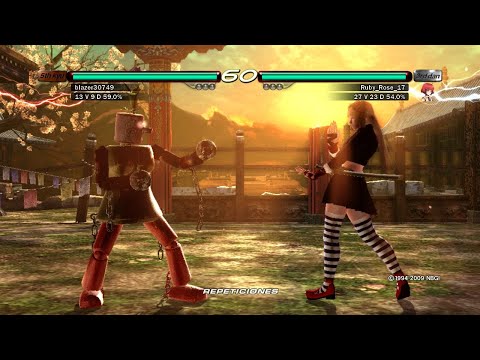Mokujin vs Lili ( Ruby Rose ) - Tekken 6  Gameplay Online  PS3 ( Uchiha x24 )
