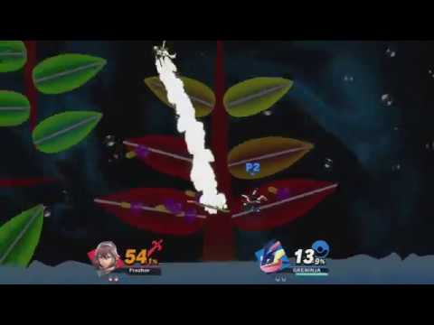 Lucina vs Greninja . Flower Stage .  Super Smash Bros Ultimate 22.12.2018 . Nintendo Switch
